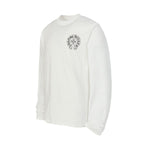 Chrome Hearts Logo Flag Long Sleeve Tee - Black White Gothic Street T-Shirt K2126