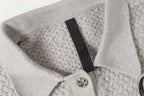 Chrome Hearts Gothic Cross Knit Cardigan - Black Grey Streetwear Jacket 904