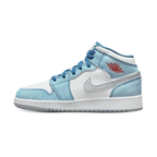 Air Jordan 1 Mid 'French Blue Fire Red'