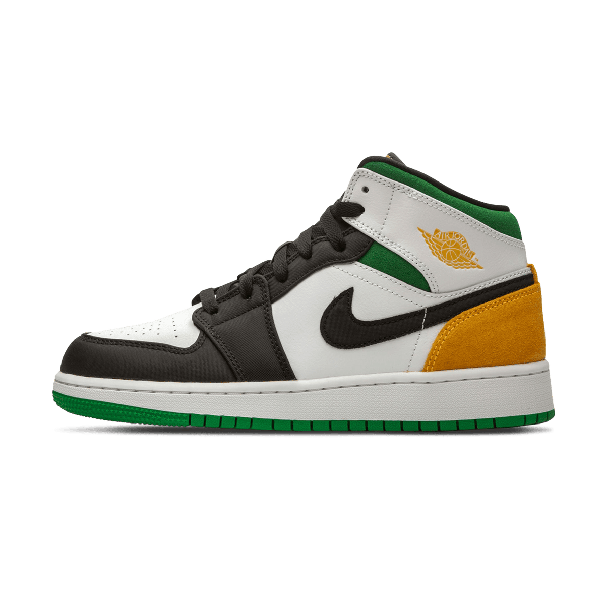 Air Jordan 1 Mid 'Laser Orange Lucky Green'