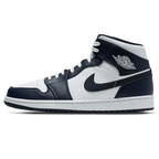 Air Jordan 1 Mid 'White Metallic Gold Obsidian'